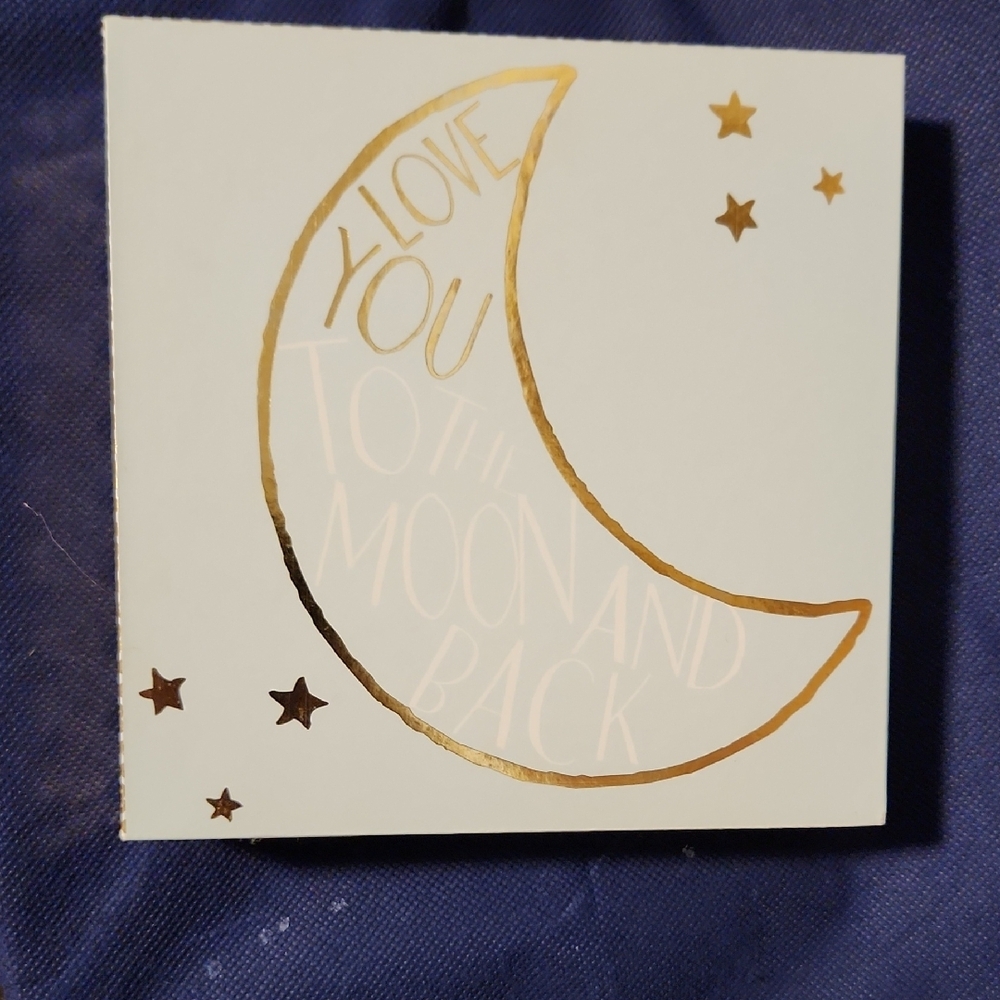 Gold and White Moon Decor